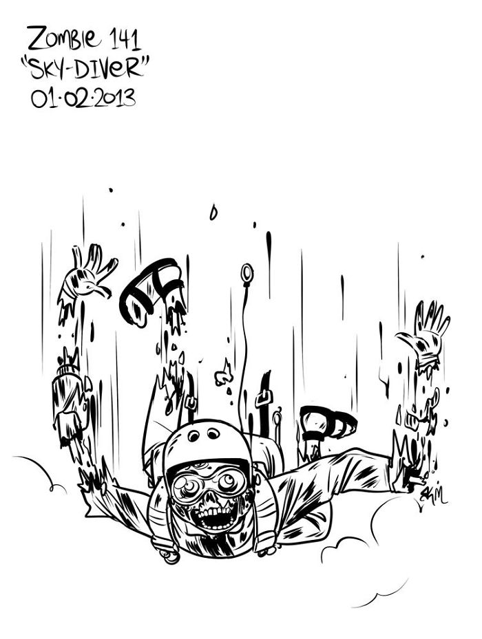 Zombie-A-Day Challenge: I Spent 144 Days Drawing Zombies Zombie-A-Day Challenge: I Spent 144 Days Drawing Zombies