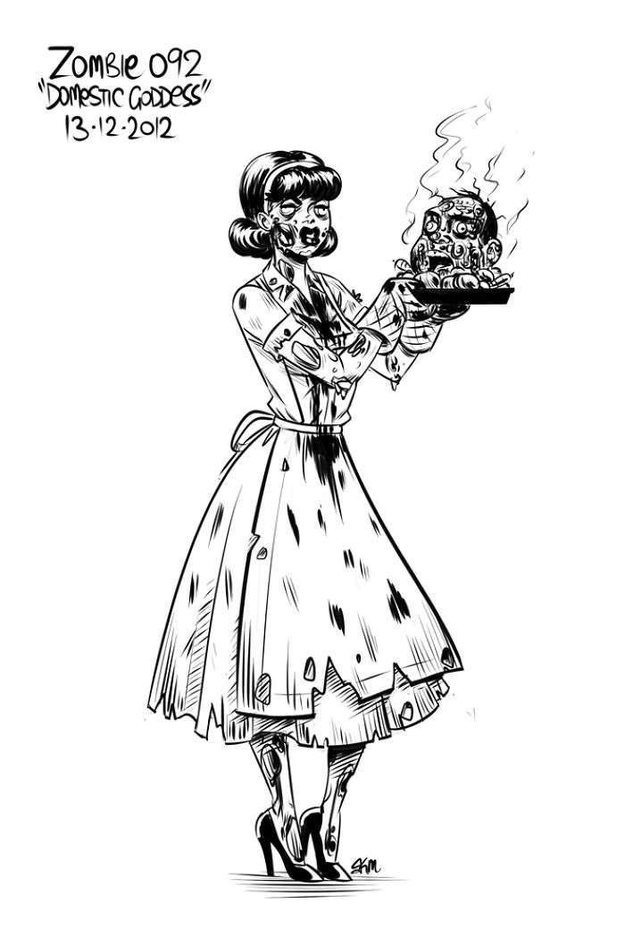 Zombie-A-Day Challenge: I Spent 144 Days Drawing Zombies Zombie-A-Day Challenge: I Spent 144 Days Drawing Zombies