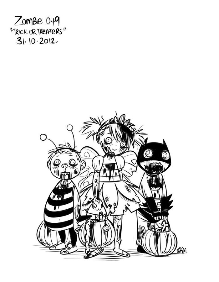 Zombie-A-Day Challenge: I Spent 144 Days Drawing Zombies Zombie-A-Day Challenge: I Spent 144 Days Drawing Zombies