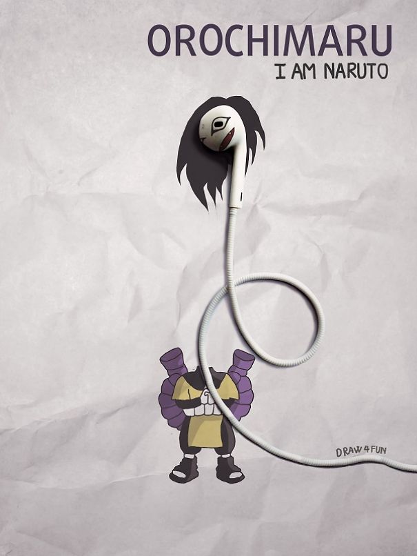 I Create Naruto Illustrations Using Everyday Objects I Create Naruto Illustrations Using Everyday Objects