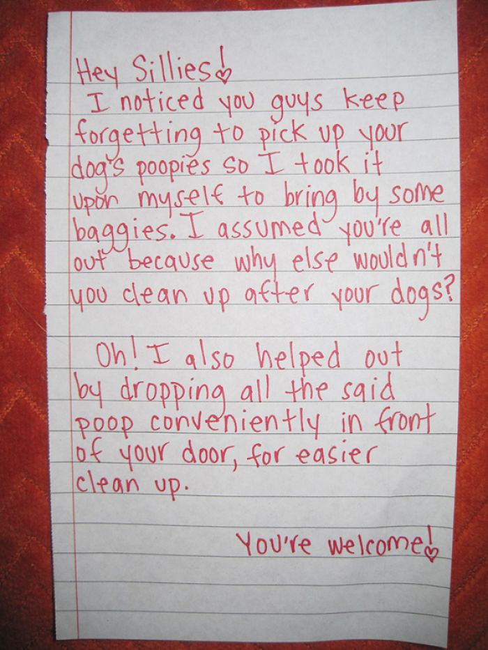 63 Neighbourly Notes You Wouldn’t Want To Find On Your Doorstep 63 Neighbourly Notes You Wouldn’t Want To Find On Your Doorstep