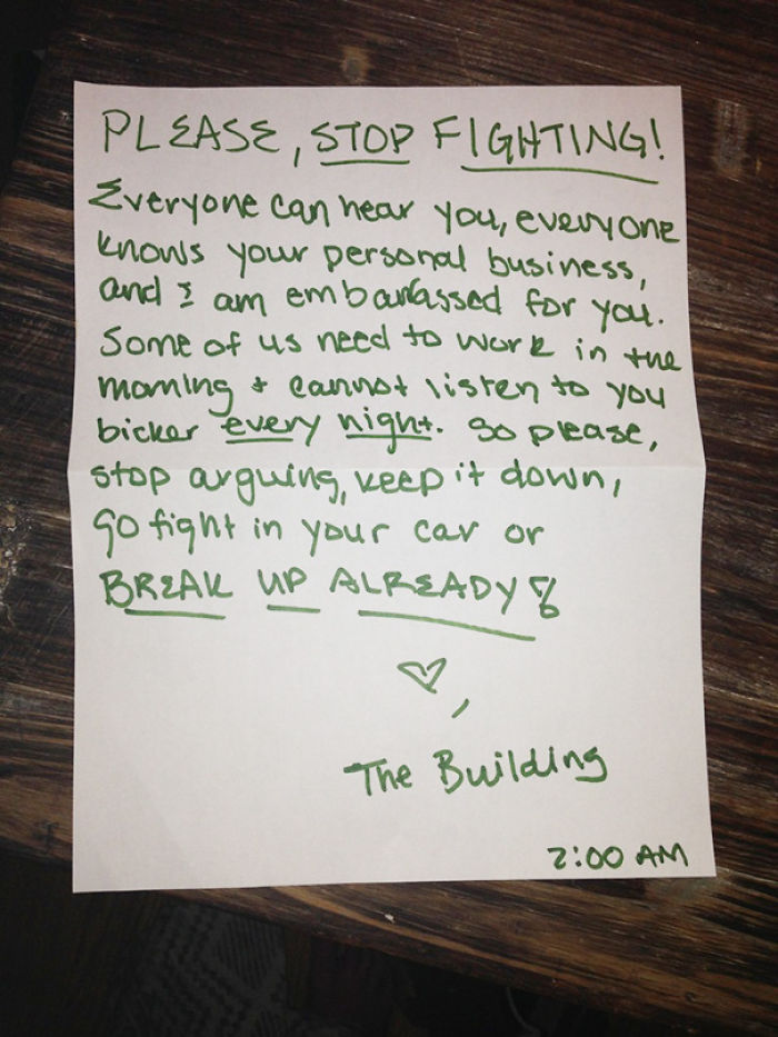 63 Neighbourly Notes You Wouldn’t Want To Find On Your Doorstep 63 Neighbourly Notes You Wouldn’t Want To Find On Your Doorstep