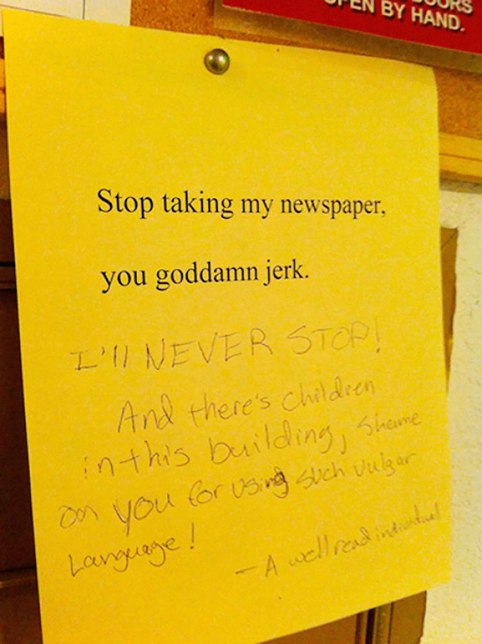 63 Neighbourly Notes You Wouldn’t Want To Find On Your Doorstep 63 Neighbourly Notes You Wouldn’t Want To Find On Your Doorstep