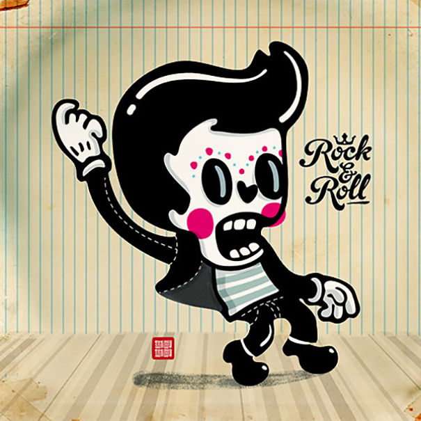 D&iacute;a De Muertos: My Fun Skull Illustrations