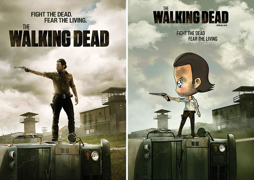 I Recreated Popular TV Series Posters Into Fun Illustrations I Recreated Popular TV Series Posters Into Fun Illustrations