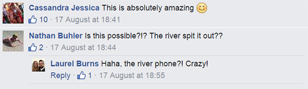 Guy Lost His Phone In River, But Then The Device Started Posting Pics To Facebook Guy Lost His Phone In River, But Then The Device Started Posting Pics To Facebook