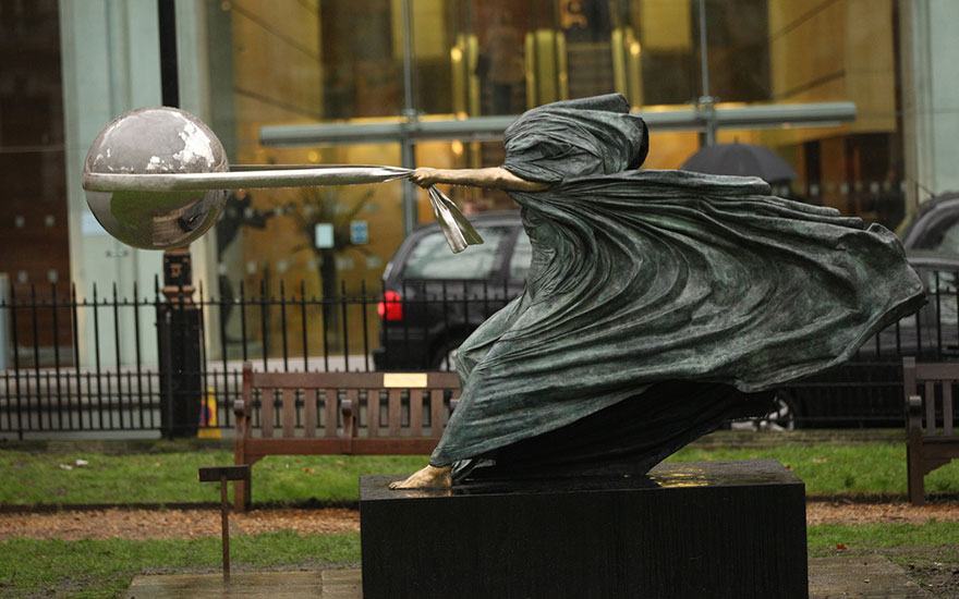Stunning Sculpture Of Mother Nature Rotating Earth Inspired By Thailand Disaster Stunning Sculpture Of Mother Nature Rotating Earth Inspired By Thailand Disaster