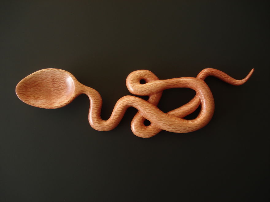 Spoontaneous: I Carve Wooden Spoons Into Fun Sculptures Spoontaneous: I Carve Wooden Spoons Into Fun Sculptures