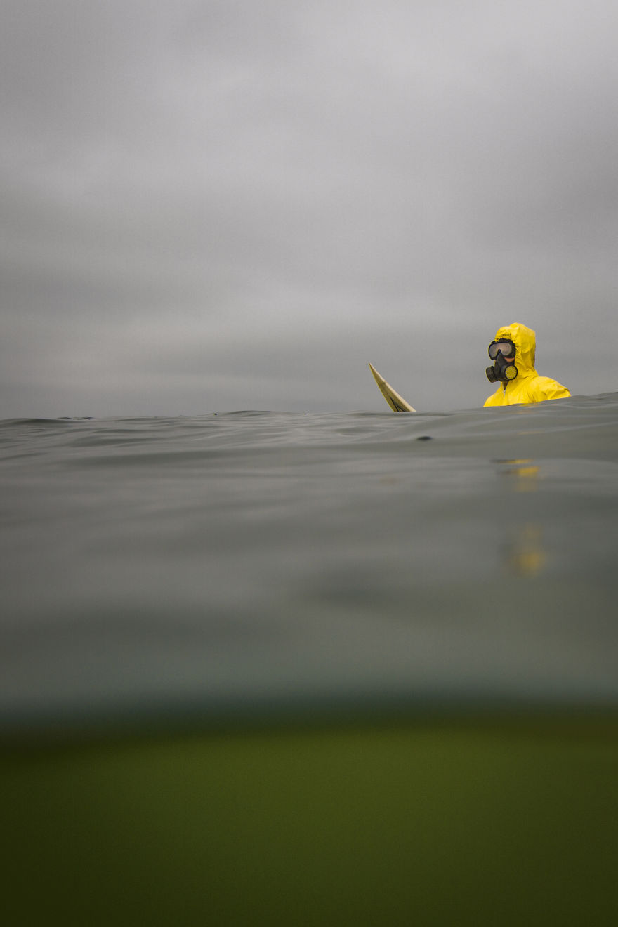 Hazmat Surfing: My Photos Predict A Poisonous, Dark Future For Our Oceans Hazmat Surfing: My Photos Predict A Poisonous, Dark Future For Our Oceans