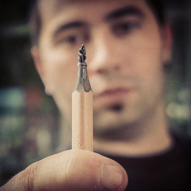 Stunningly Detailed Sculptures Carved From Pencil Tips By Bosnian Artist