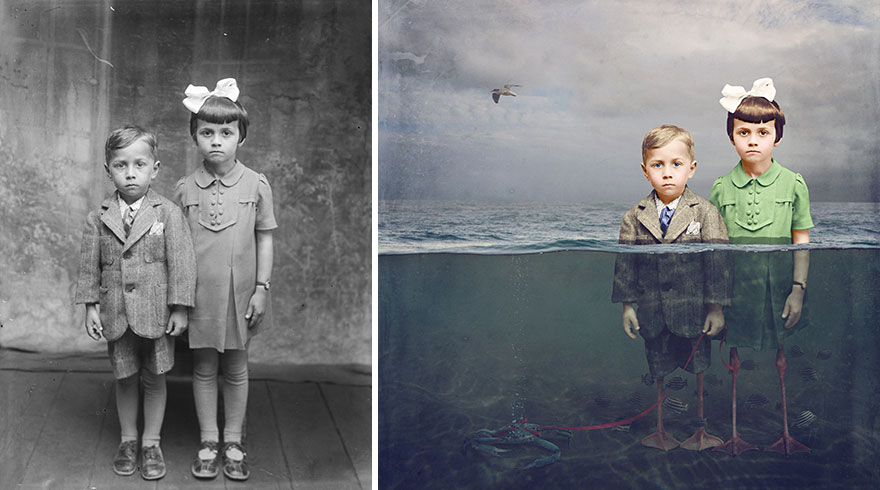 Historic Glass-Plate Photos From Romania Restored And Turned Into Colorful Art (Part 2)