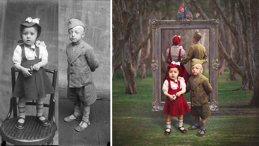 Historic Glass-Plate Photos From Romania Restored And Turned Into Colorful Art (Part 2)