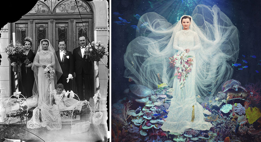 Historic Glass-Plate Photos From Romania Restored And Turned Into Colorful Art (Part 2)