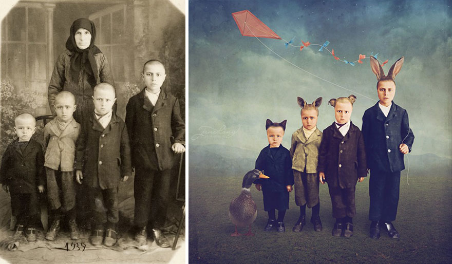 Historic Glass-Plate Photos From Romania Restored And Turned Into Colorful Art (Part 2)