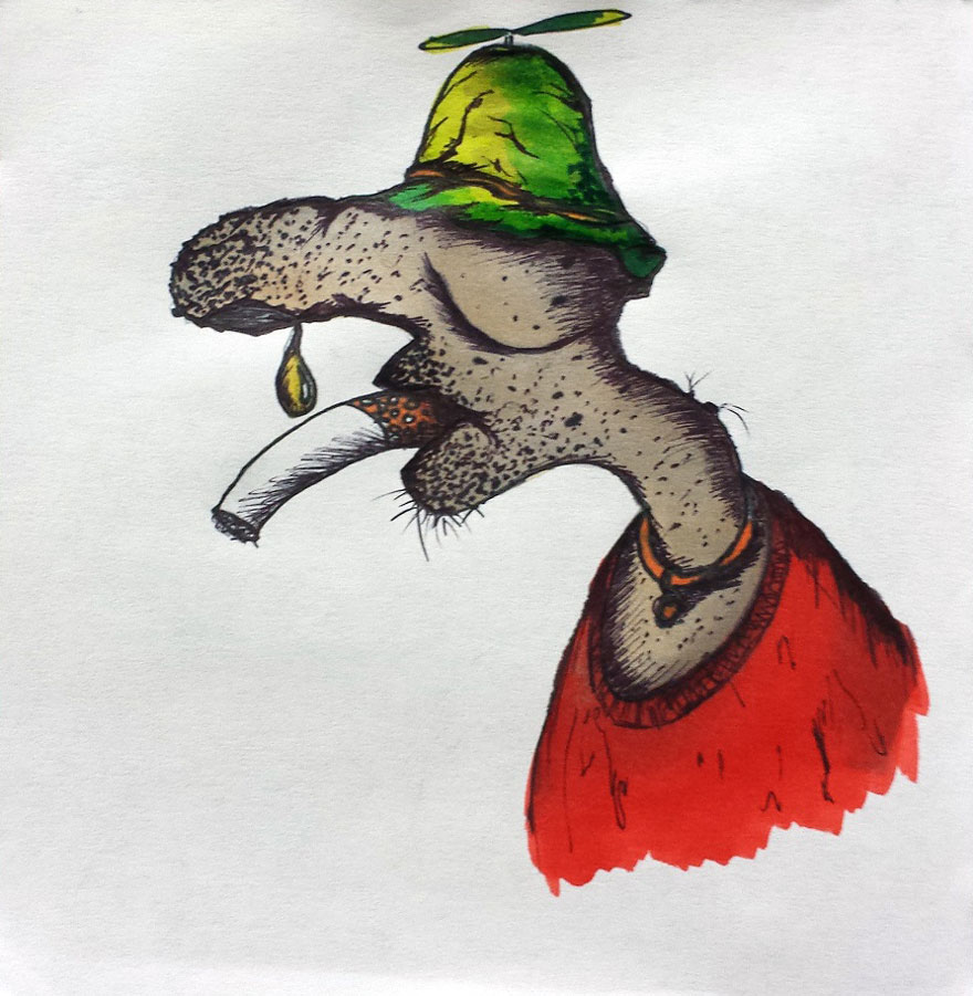 I Suffer From Anxiety And Nightmares, Drawing Monsters From My Dreams Helps Me Escape Them I Suffer From Anxiety And Nightmares, Drawing Monsters From My Dreams Helps Me Escape Them