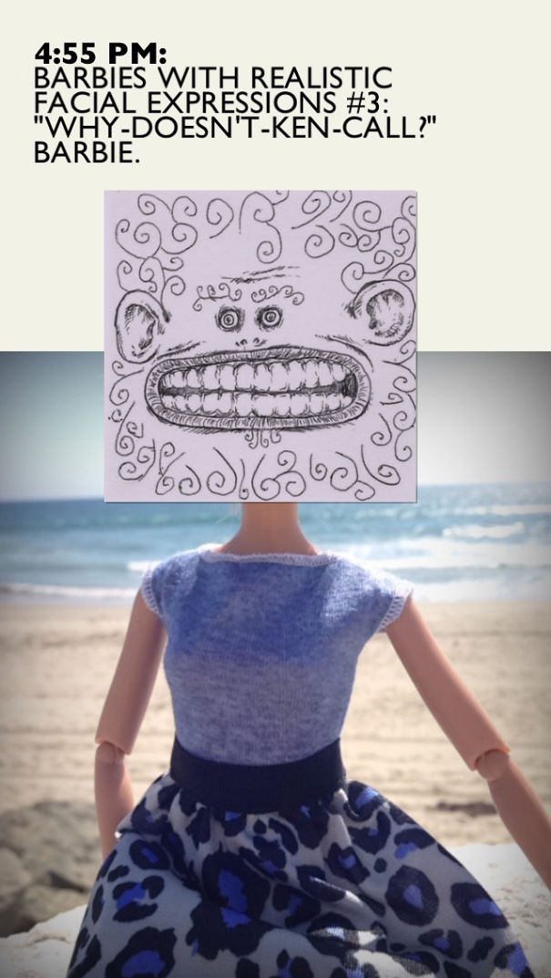 My Phone Series Shows Barbies With Their Real Expressions My Phone Series Shows Barbies With Their Real Expressions