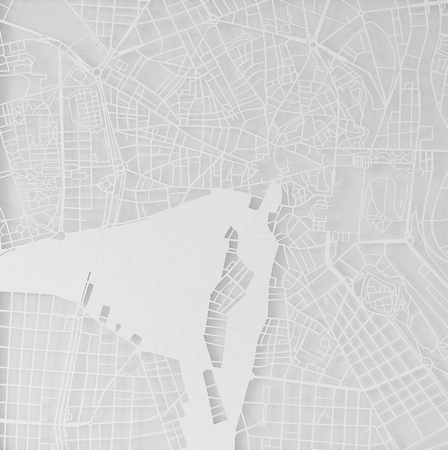 Lithuanian Artist Makes Incredibly Detailed Paper Cuts Of City Maps Lithuanian Artist Makes Incredibly Detailed Paper Cuts Of City Maps