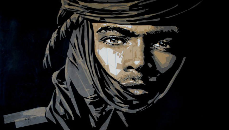 Artist Uses Packing Tape To Create Beautiful Portraits Of Moroccan People Artist Uses Packing Tape To Create Beautiful Portraits Of Moroccan People