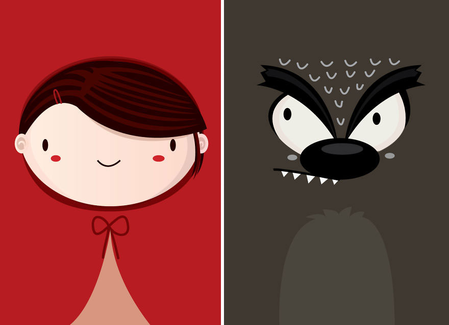 I Make Minimalist Classic Fairytales Characters I Make Minimalist Classic Fairytales Characters