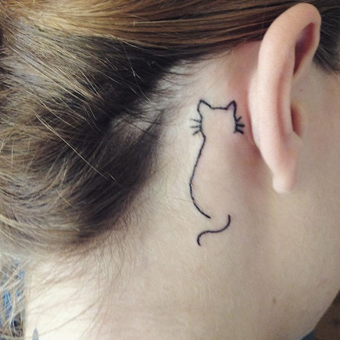 Line Art: Simple Cat Tattoo Designs for Cat Lovers Line Art: Simple Cat Tattoo Designs for Cat Lovers