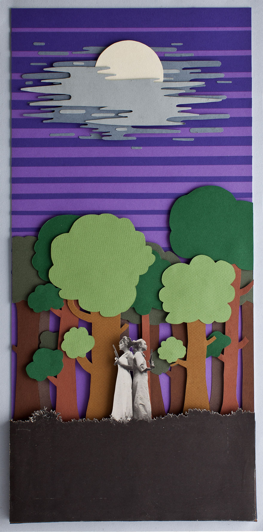 My Handmade Collages From Old Magazines And Colored Paper