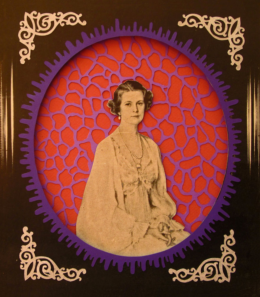 My Handmade Collages From Old Magazines And Colored Paper