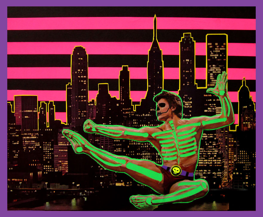 My Handmade Collages From Old Magazines And Colored Paper