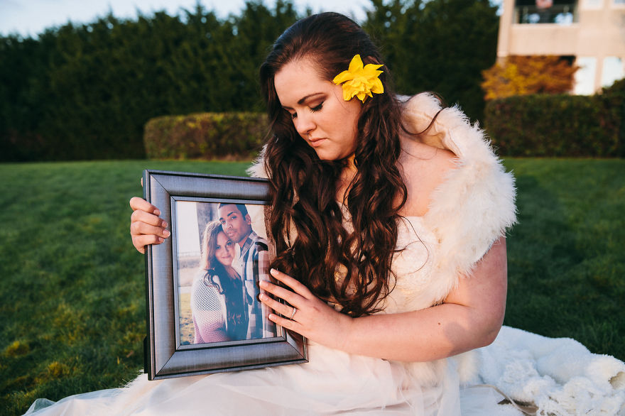 Memorial Photo Shoot: Fiancé Passed Away One Month Before Wedding Day
