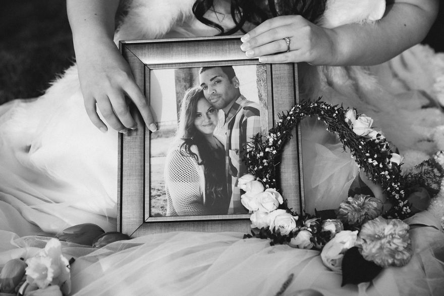 Memorial Photo Shoot: Fiancé Passed Away One Month Before Wedding Day