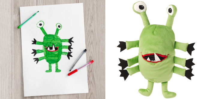 IKEA Turned Children’s Drawings Into Real Plush Toys To Raise Money For Charity