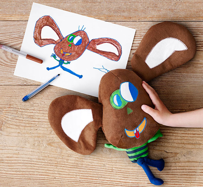 IKEA Turned Children’s Drawings Into Real Plush Toys To Raise Money For Charity