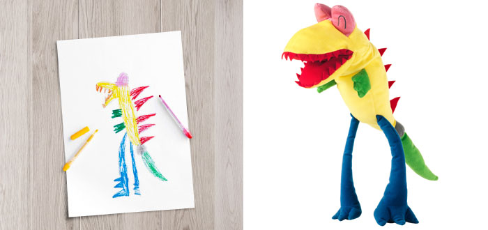 IKEA Turned Children’s Drawings Into Real Plush Toys To Raise Money For Charity