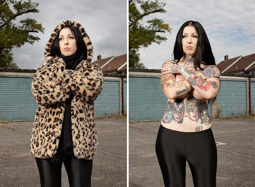Photographer Reveals What Hides Under Tattooed People’s Everyday Clothes Photographer Reveals What Hides Under Tattooed People’s Everyday Clothes