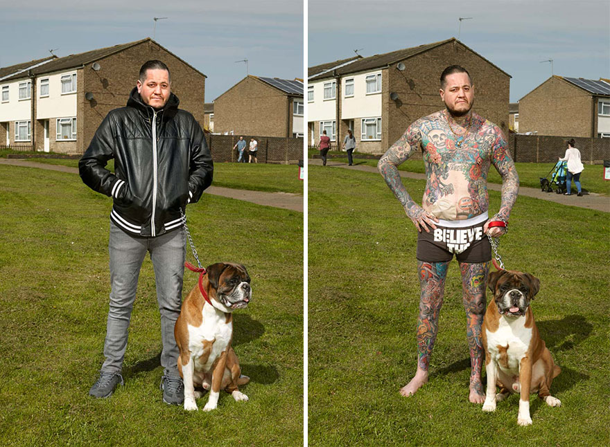 Photographer Reveals What Hides Under Tattooed People’s Everyday Clothes Photographer Reveals What Hides Under Tattooed People’s Everyday Clothes
