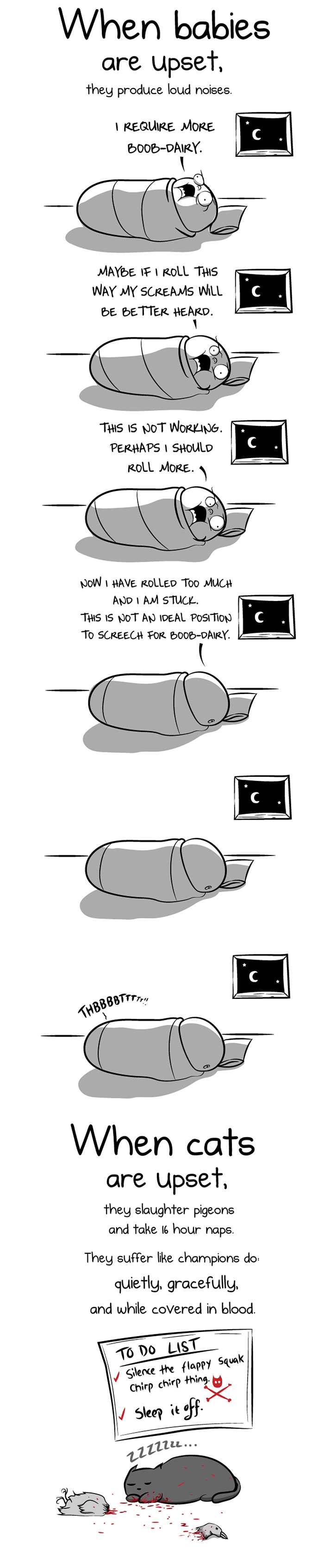 Having A Baby VS Having A Cat (9 Pics) Having A Baby VS Having A Cat (9 Pics)