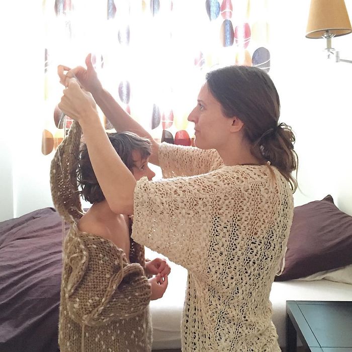 I Made Sloth Onesies For My Son And I To Wear On Halloween