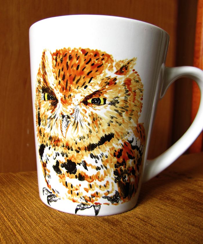 I Paint Animals On Boring Cups To Make Them Special