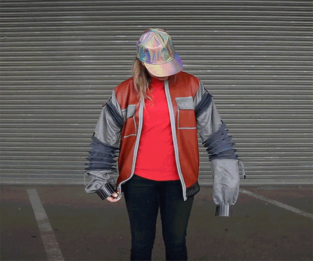 Today Is Back-To-The-Future Day So I Made A Marty Mcfly Jacket With Auto-Adjustable Sleeves Today Is Back-To-The-Future Day So I Made A Marty Mcfly Jacket With Auto-Adjustable Sleeves