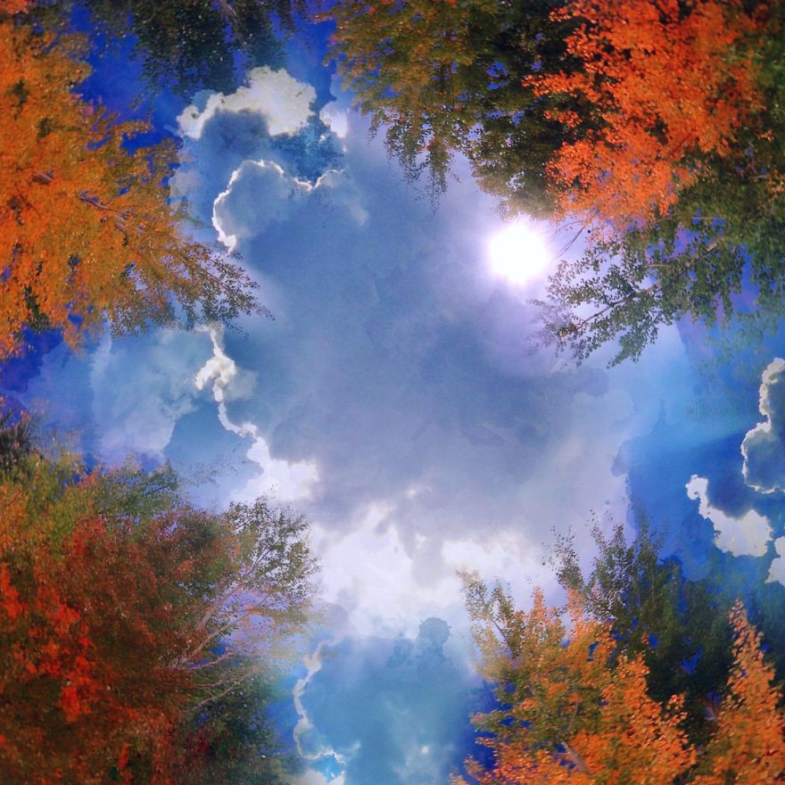 I Created A Series Of Tiny Planet Fantasy Worlds On My Iphone