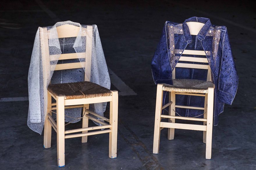 Intricate Paper-Cut Shirts By Greek Artist Stratis Tavlaridis