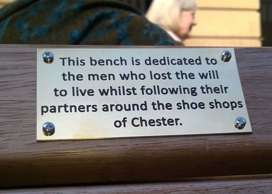 City Council Searches For Pranksters Who Added Funny Signs To Park Benches City Council Searches For Pranksters Who Added Funny Signs To Park Benches