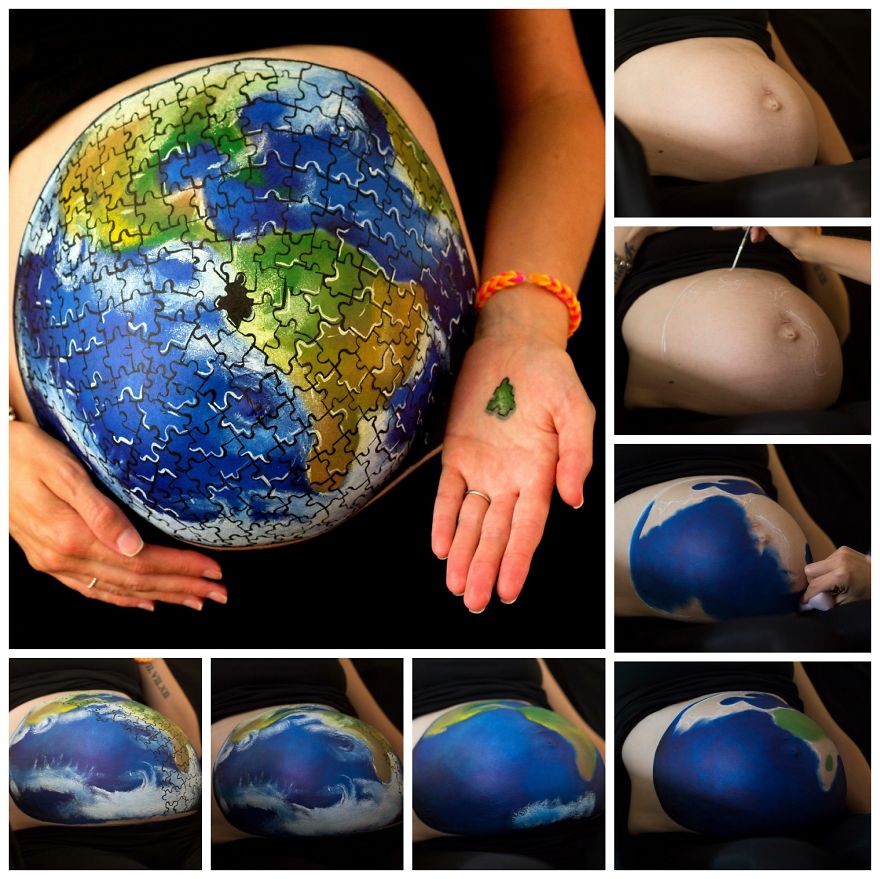 Dad-To-Be Proposes To His Pregnant Girlfriend With Baby Bump Painting That Was Revealed In The Mirror Dad-To-Be Proposes To His Pregnant Girlfriend With Baby Bump Painting That Was Revealed In The Mirror