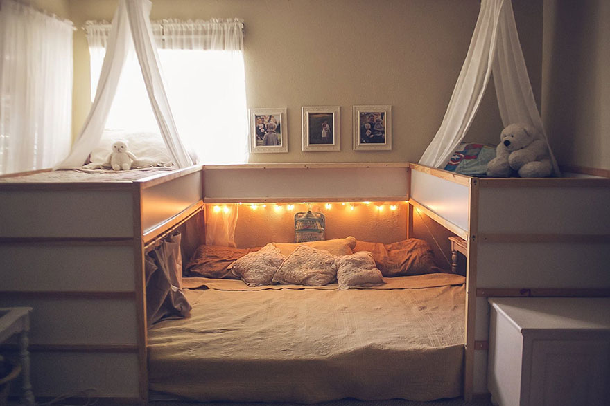 Mom Hacks IKEA Beds, Creating A Superbed That Fits All 7 Family Members