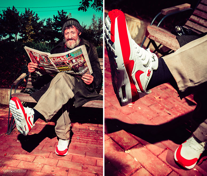 We Asked Homeless People To Model Our New Sneakers To Encourage People To Donate We Asked Homeless People To Model Our New Sneakers To Encourage People To Donate