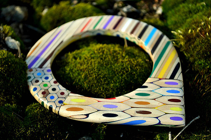Jewelry Made From Coloured Pencils By Czech Artist