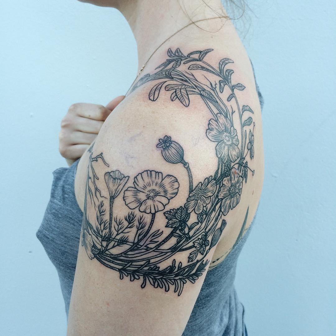 Magical Flora & Fauna Tattoos Inspired By Vintage Drawings Magical Flora & Fauna Tattoos Inspired By Vintage Drawings