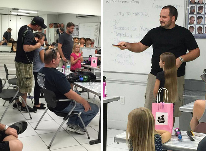 After Becoming A Single Dad, He Learned How To Do His Daughter&#8217;s Hair And Now Teaches Other Dads