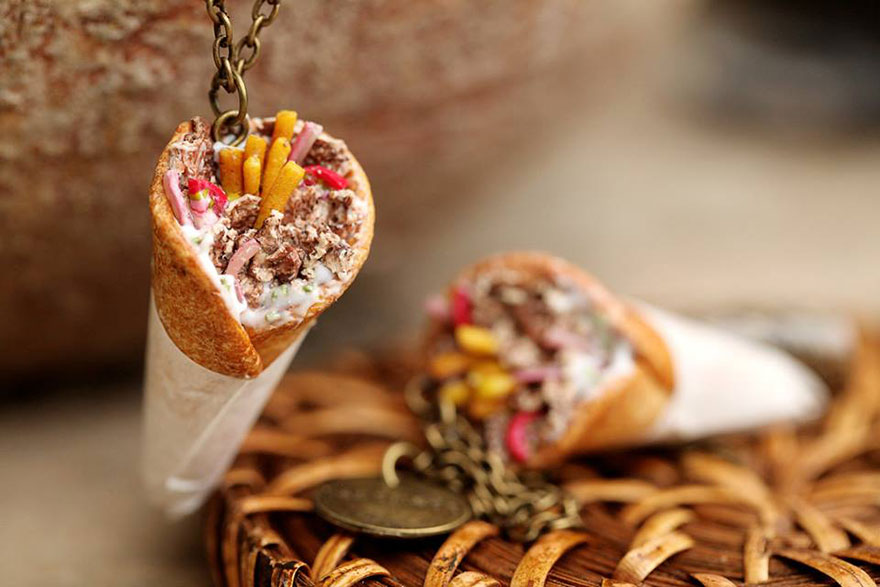 Miniature Food Jewellery Made By Greek Designer Ilianne
