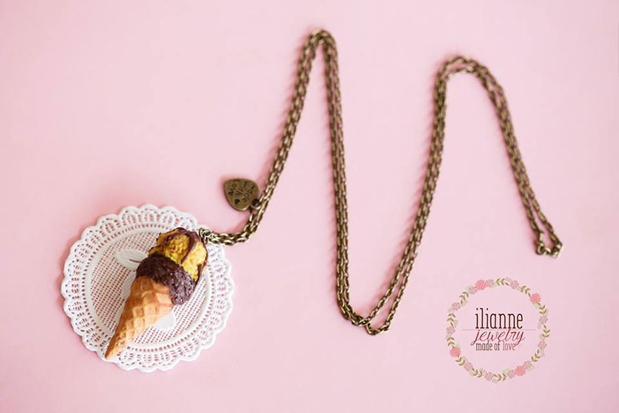 Miniature Food Jewellery Made By Greek Designer Ilianne