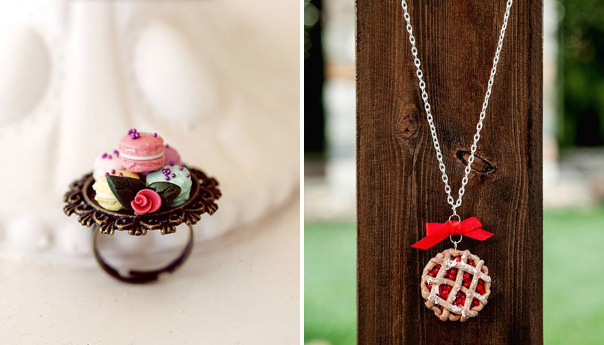 Miniature Food Jewellery Made By Greek Designer Ilianne